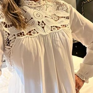 Elegant White Lace Blouse